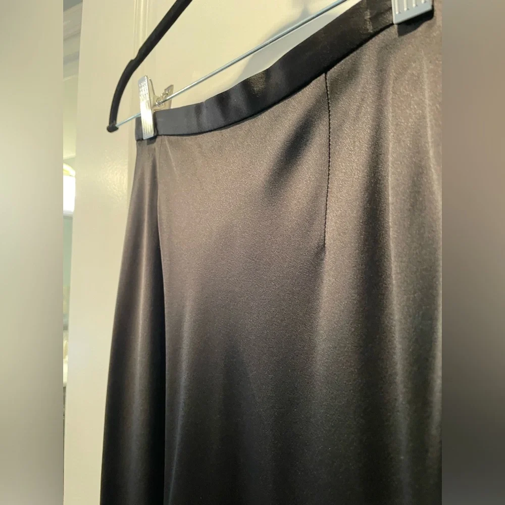 Ann Taylor Black Satin Maxi Skirt - Picture 8 of 15